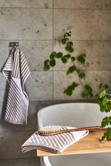 스트라이프 타월 4개 세트 - Beige - undefined - NJRD | 니오르