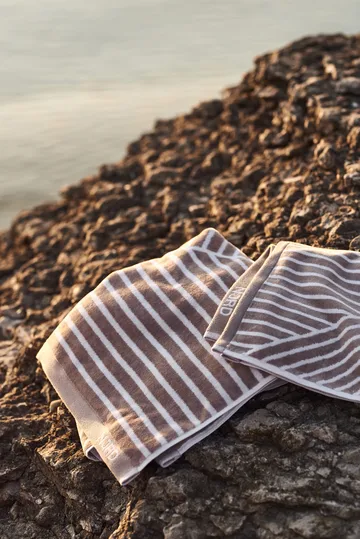 스트라이프 타월 4개 세트 - Beige - undefined - NJRD | 니오르