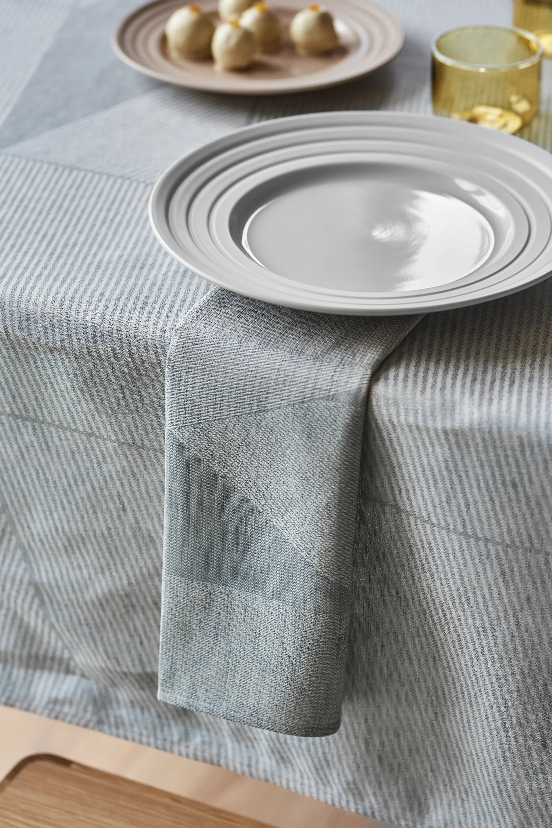 메트릭 냅킨 47x47 cm 4개 세트, Blue-white NJRD | 니오르