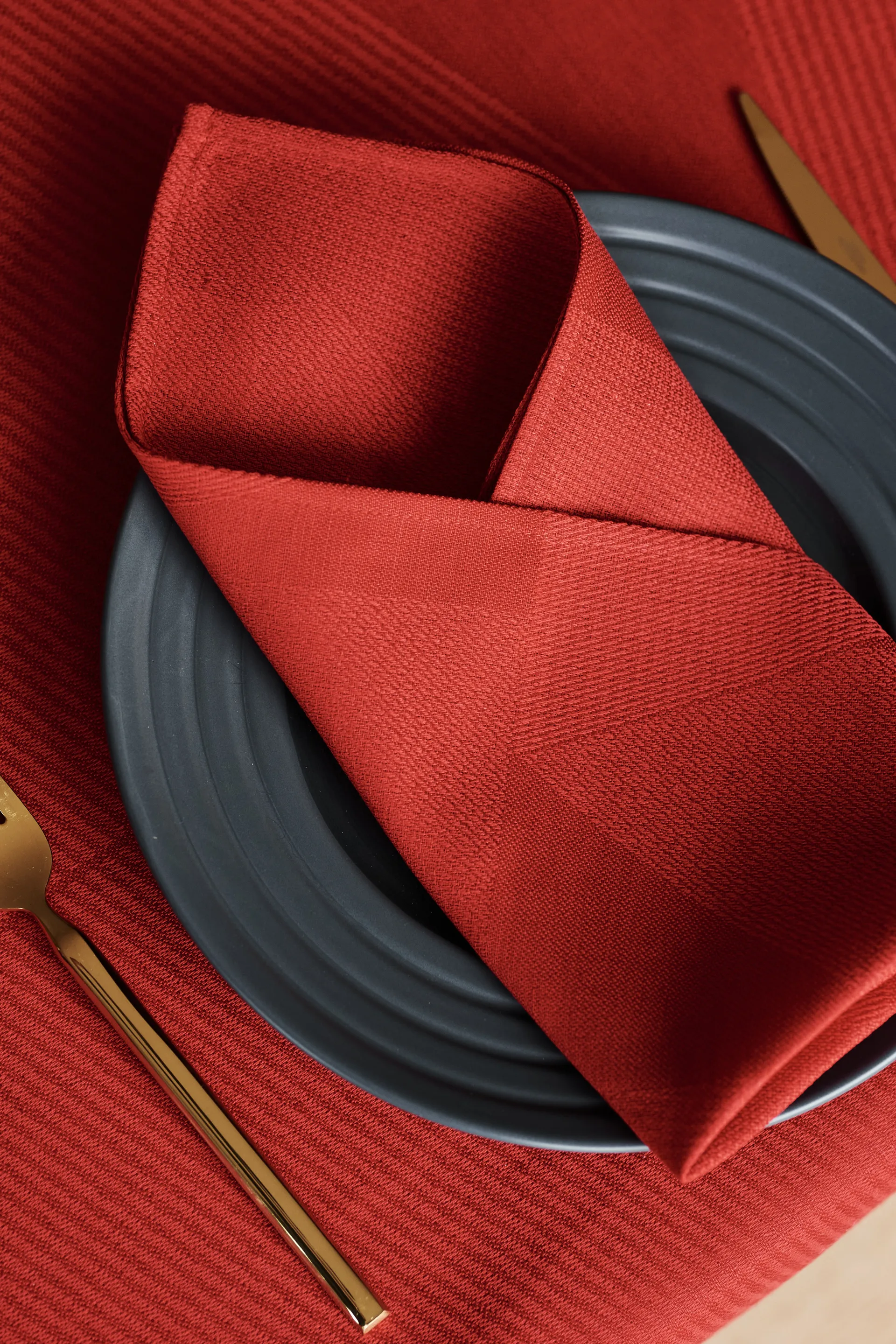 메트릭 냅킨 47x47 cm 4개 세트, Red NJRD | 니오르