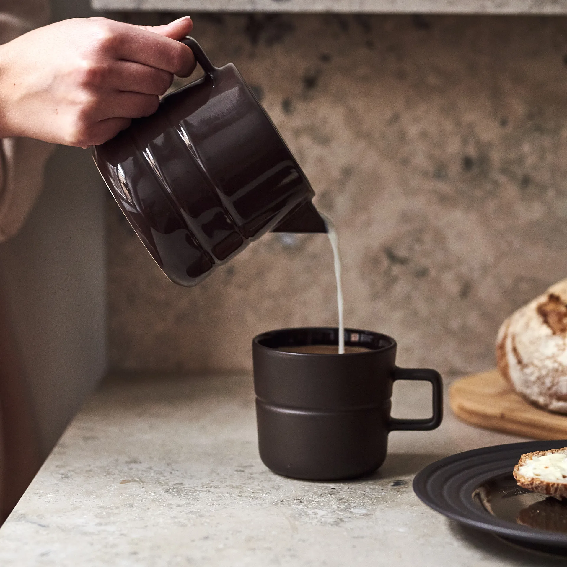 라인즈 밀크 저그 50 cl, brown NJRD | 니오르