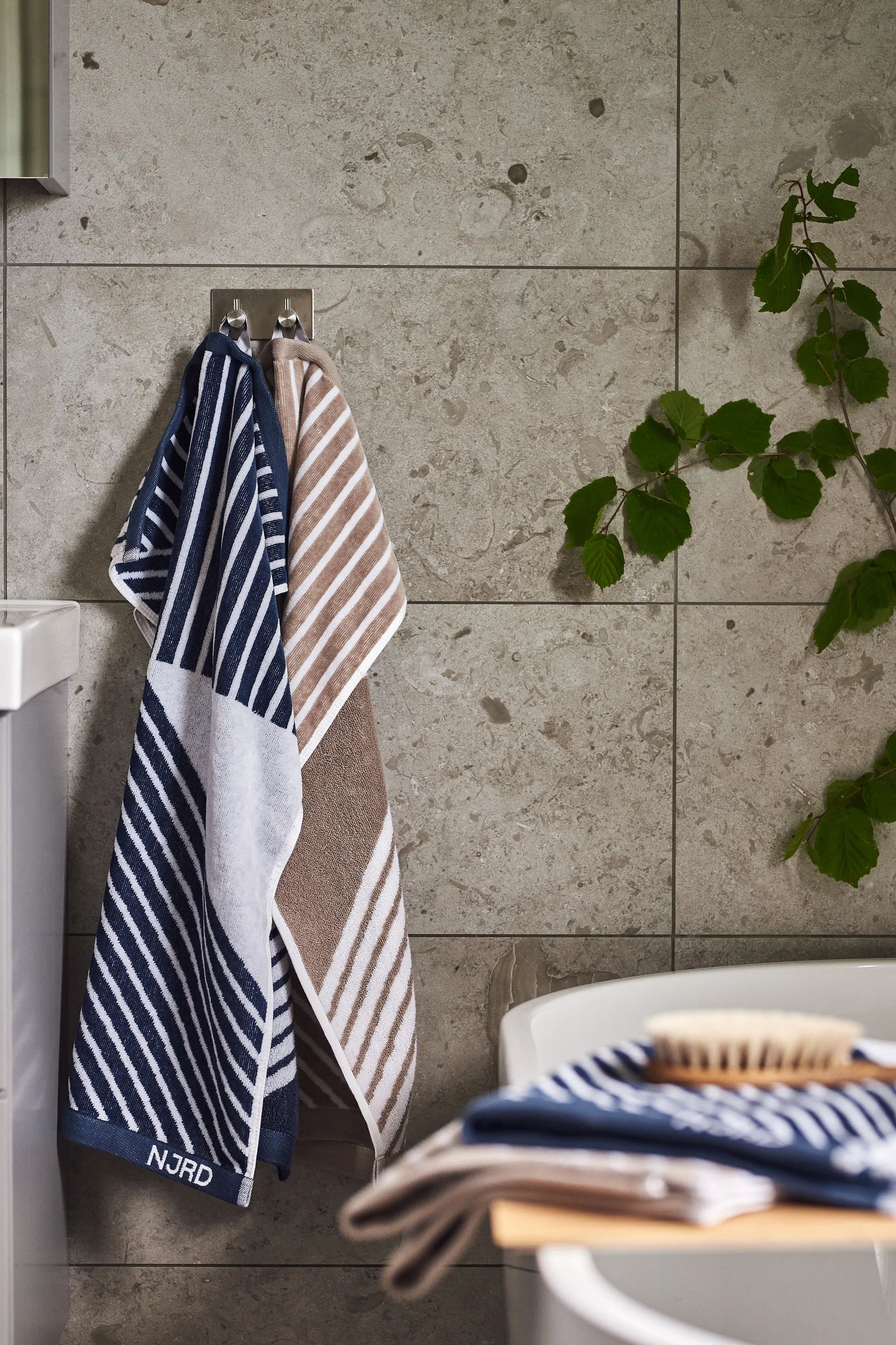 스트라이프 타올 50x70 cm, Blue NJRD | 니오르