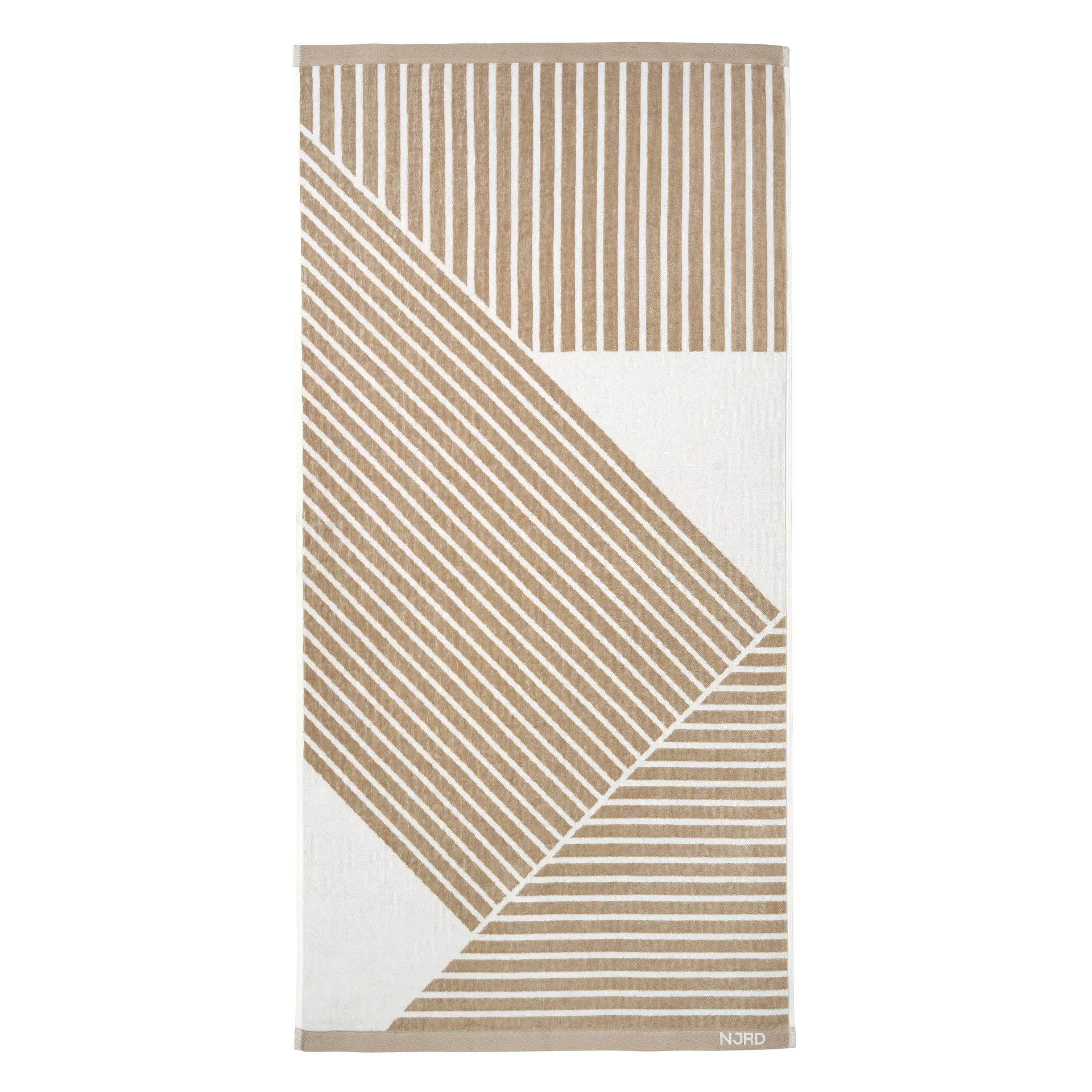 스트라이프 바스 타올 70x140 cm, Beige NJRD | 니오르