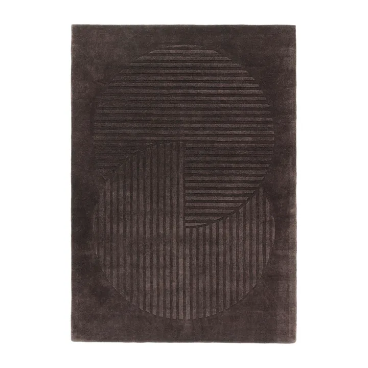 Levels Circles 울 러그 - Brown, 200x300 cm - NJRD | 니오르