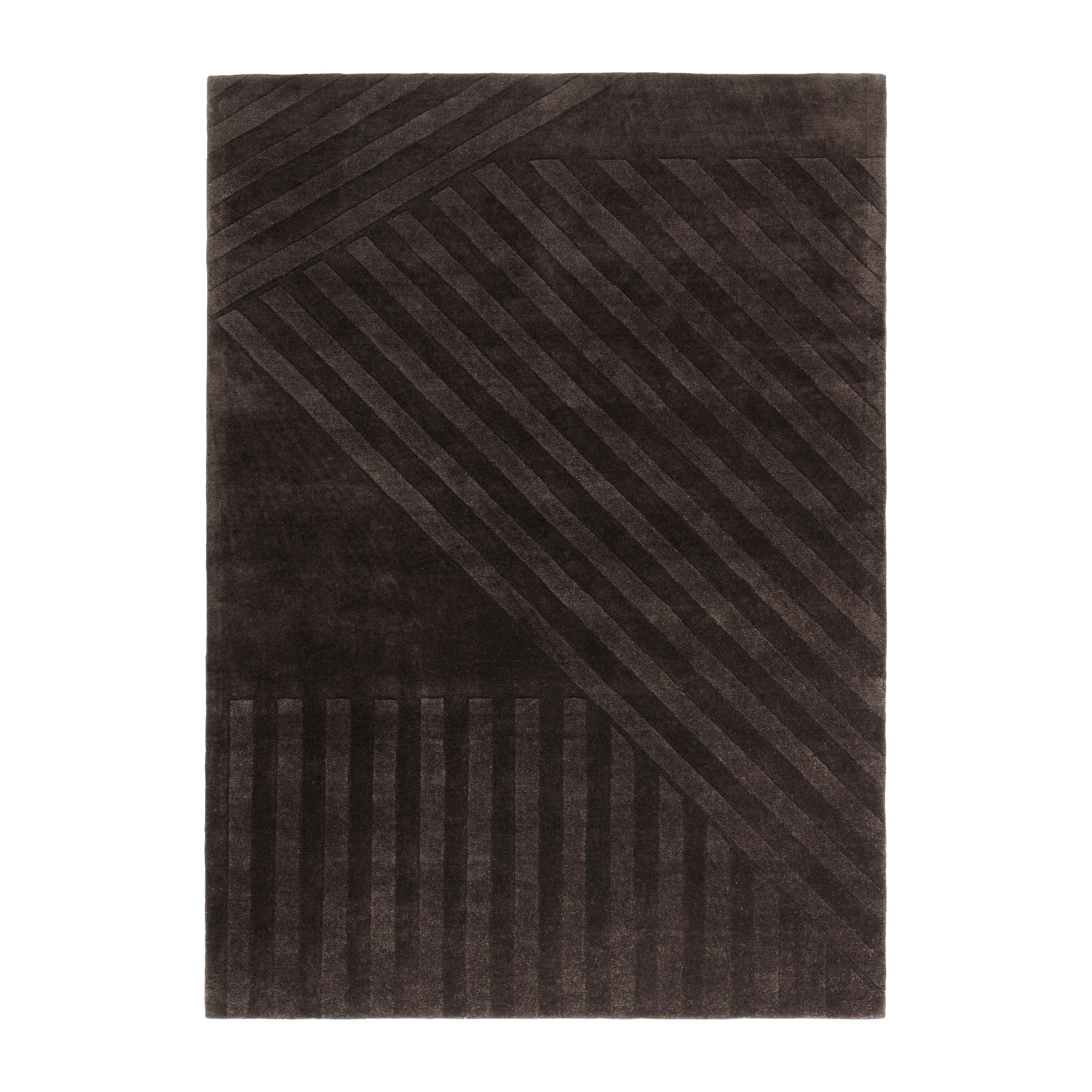 Levels Stripes 울 러그, Brown, 170x240 cm NJRD | 니오르