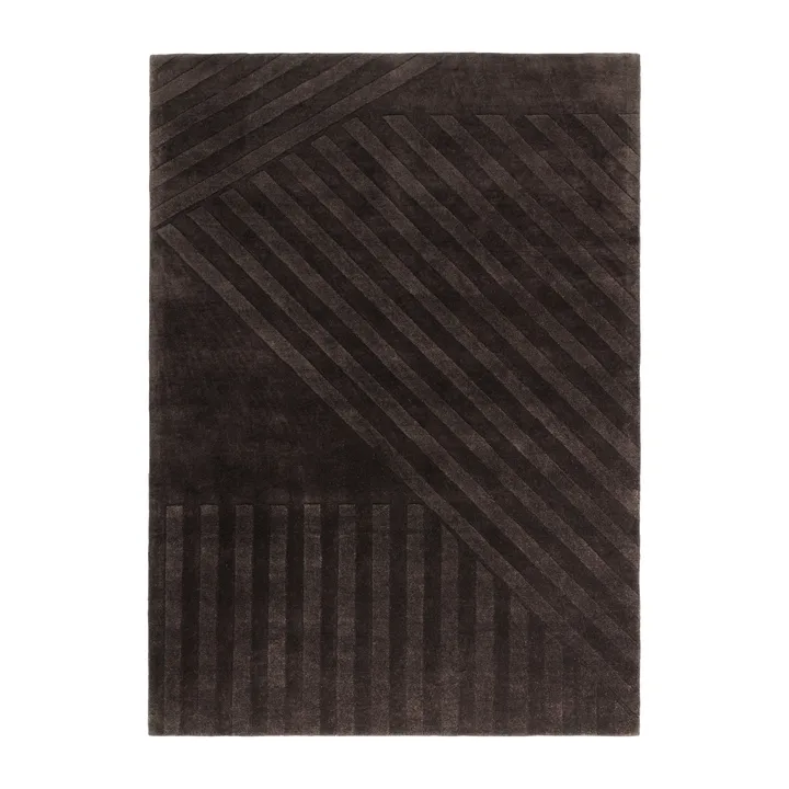 Levels Stripes 울 러그 - Brown, 170x240 cm - NJRD | 니오르