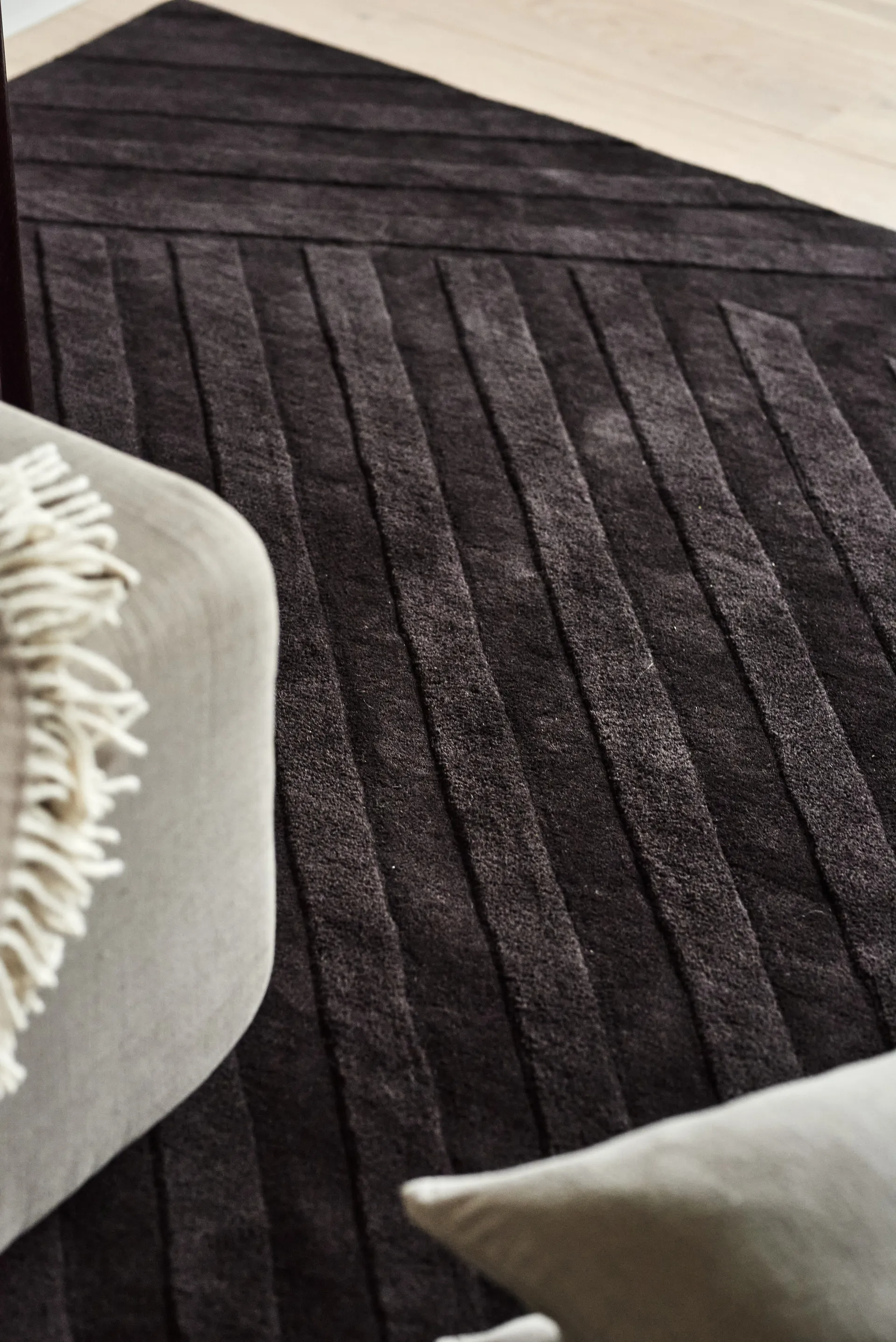 Levels Stripes 울 러그, Brown, 170x240 cm NJRD | 니오르