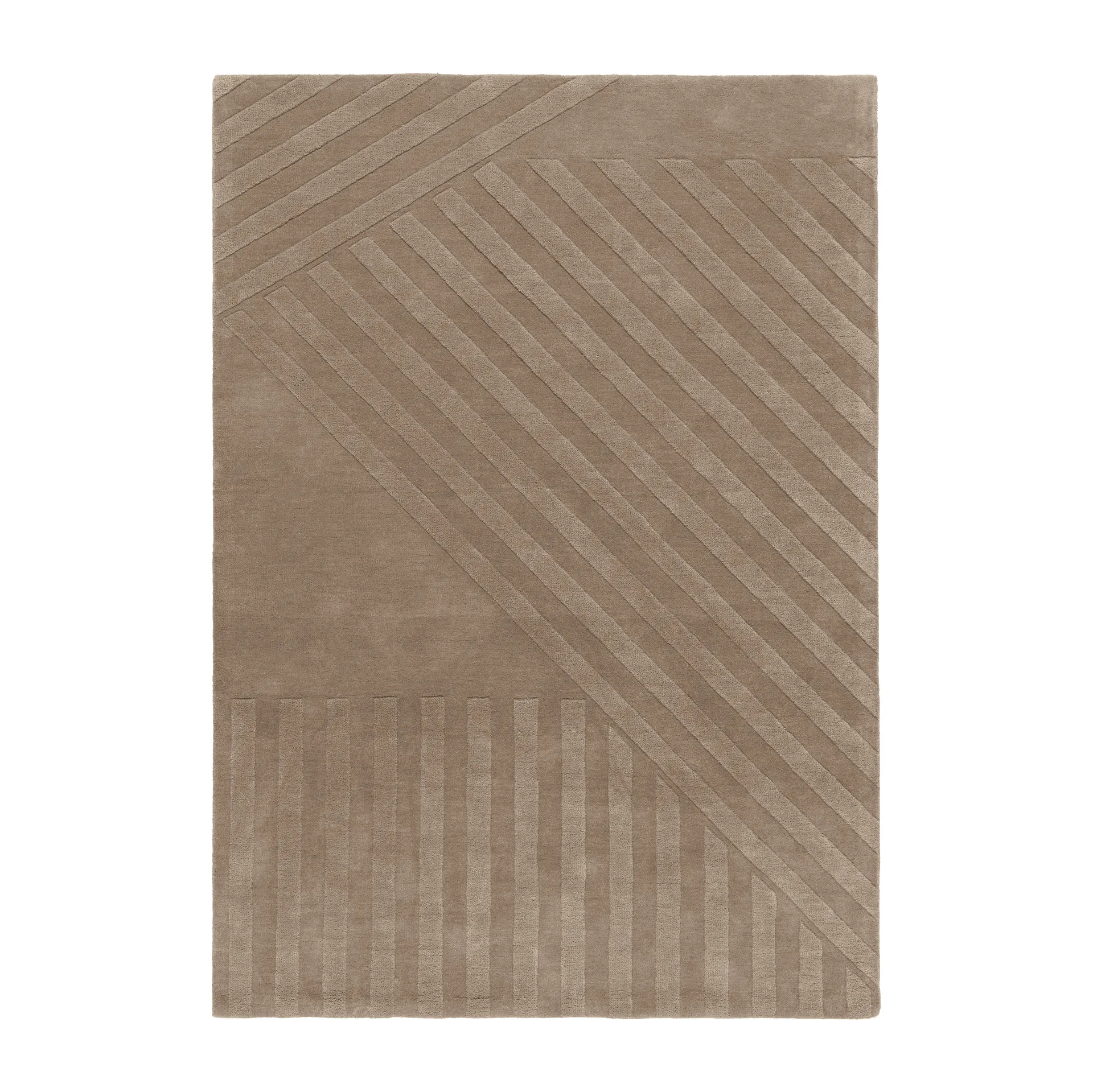 Levels Stripes 울 러그, Taupe, 200x300 cm NJRD | 니오르