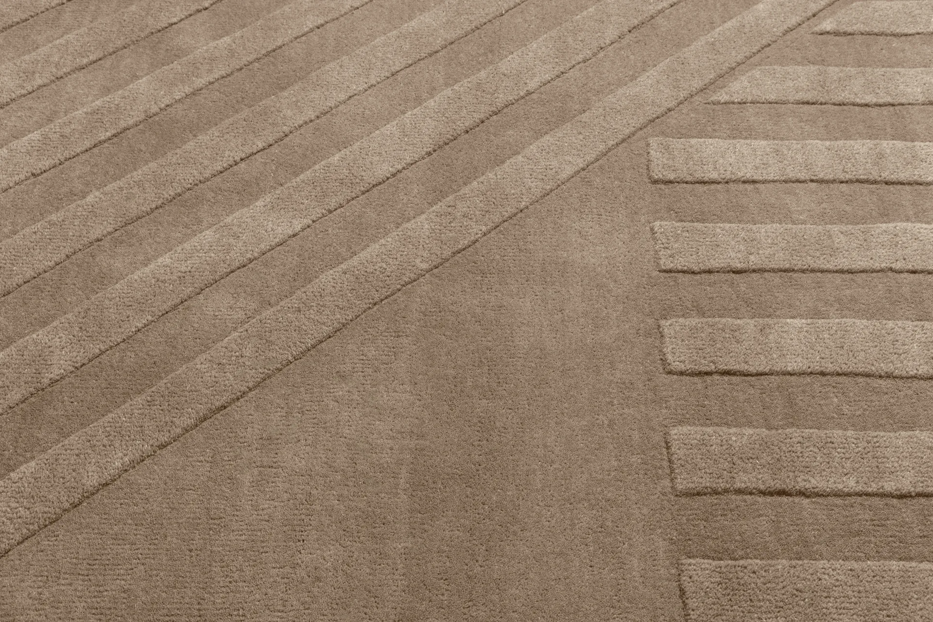 Levels Stripes 울 러그, Taupe, 200x300 cm NJRD | 니오르