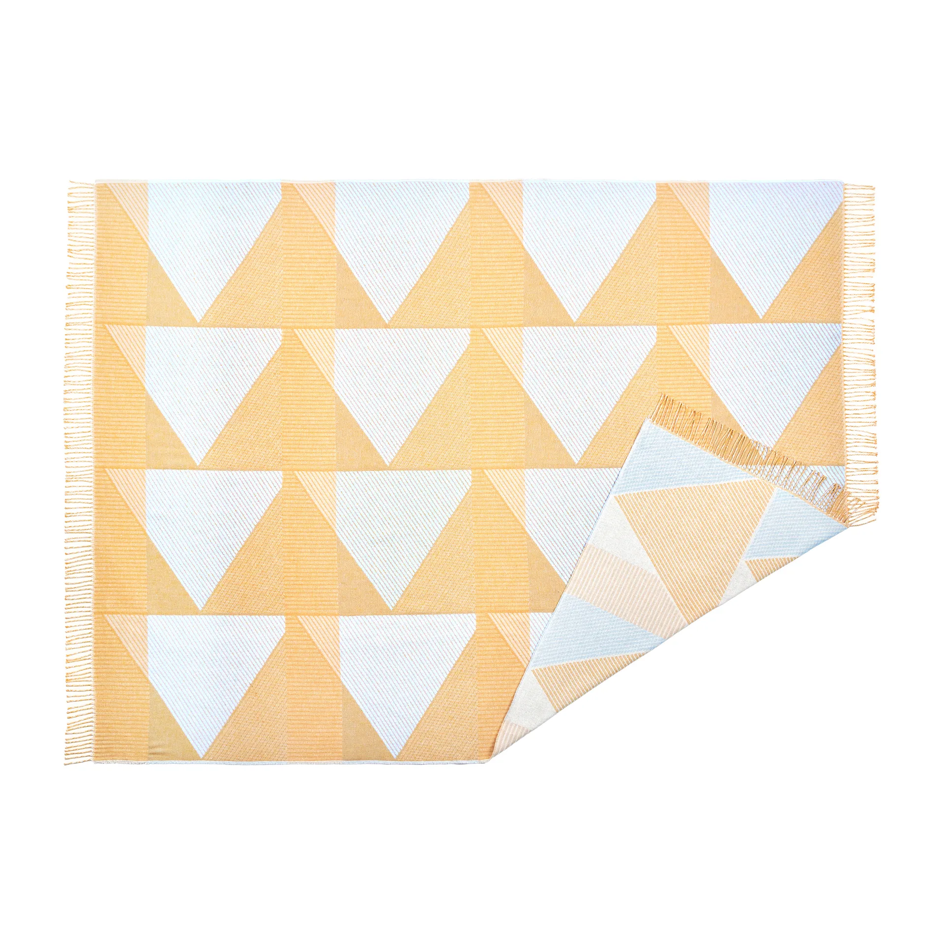 메트릭 포커스 No. 2 코튼 스로우 130x185 cm, Yellow NJRD | 니오르