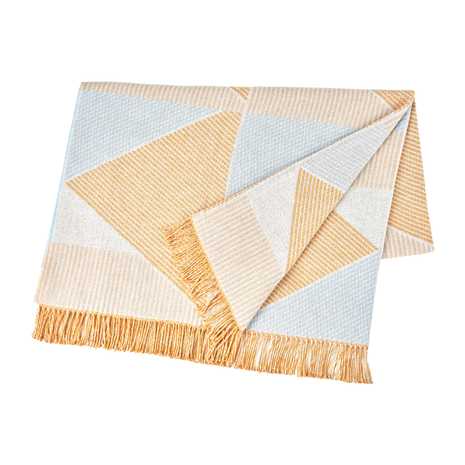 메트릭 포커스 No. 2 코튼 스로우 130x185 cm, Yellow NJRD | 니오르