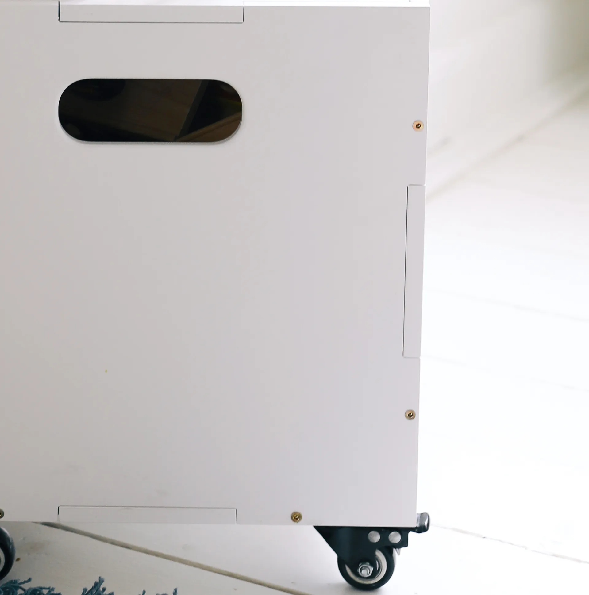 큐브 스토리지 수납 박스 4개 세트용 바퀴, Black Nofred