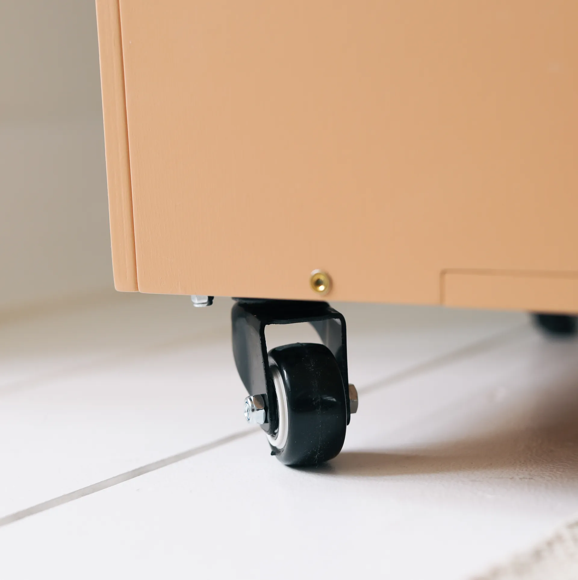 큐브 스토리지 수납 박스 4개 세트용 바퀴, Black Nofred