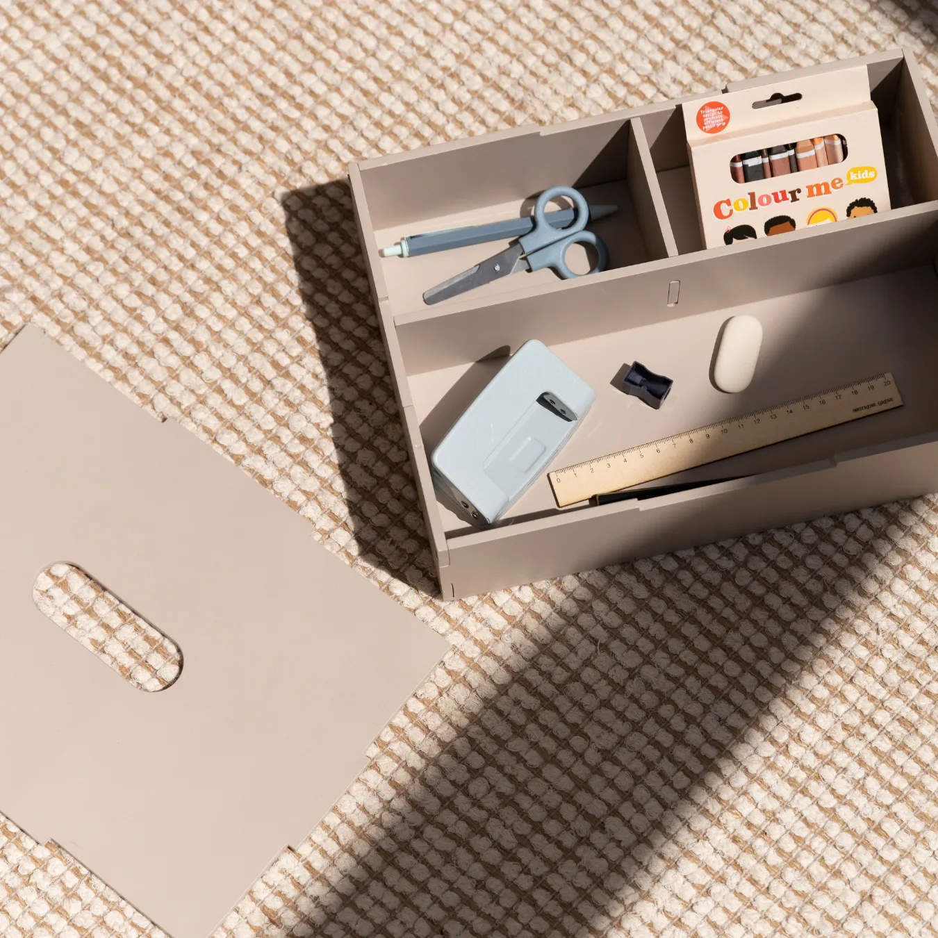 Kiddo 툴 박스 수납 박스, Beige Nofred