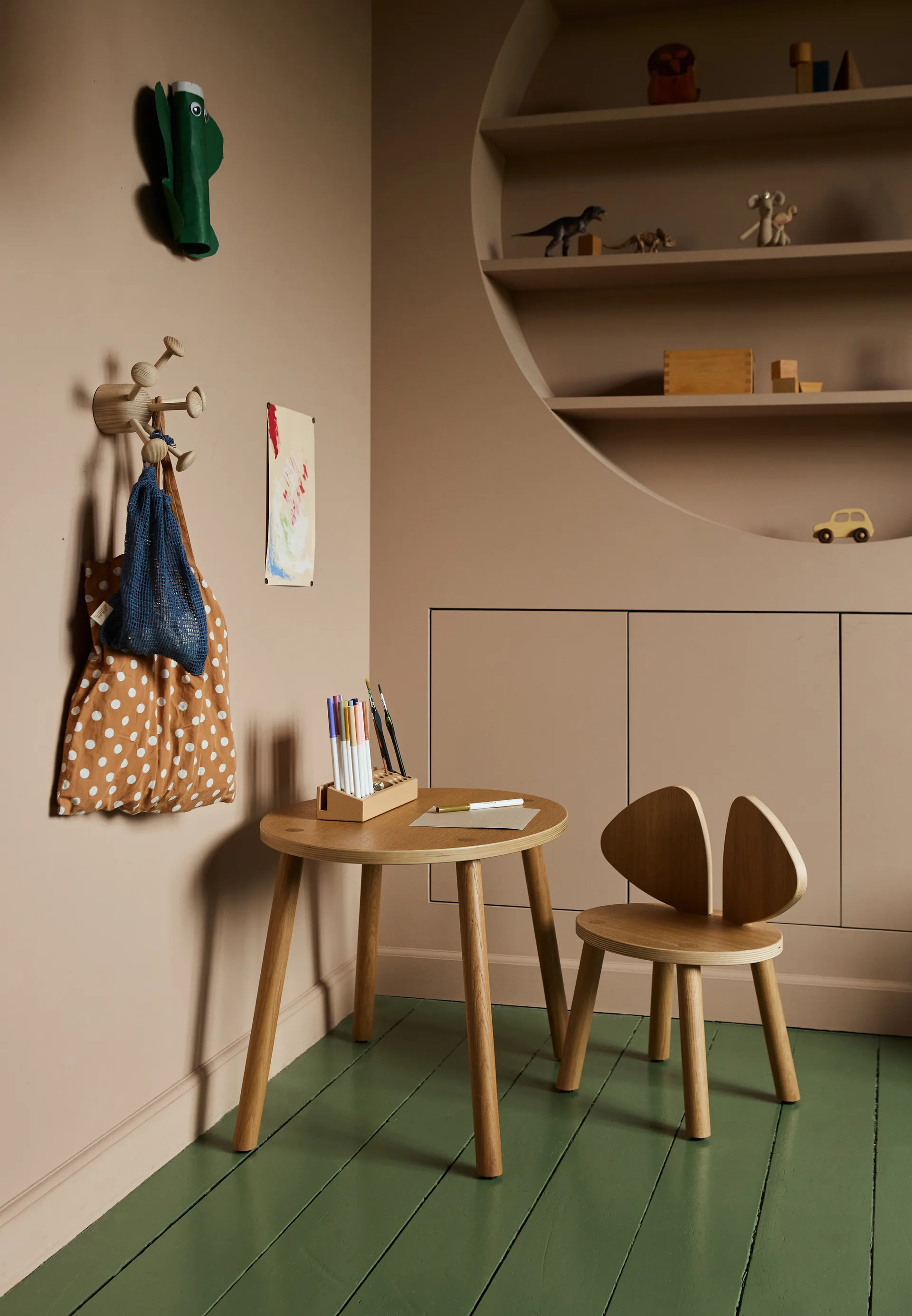 마우스 어린이 의자, Oak Nofred