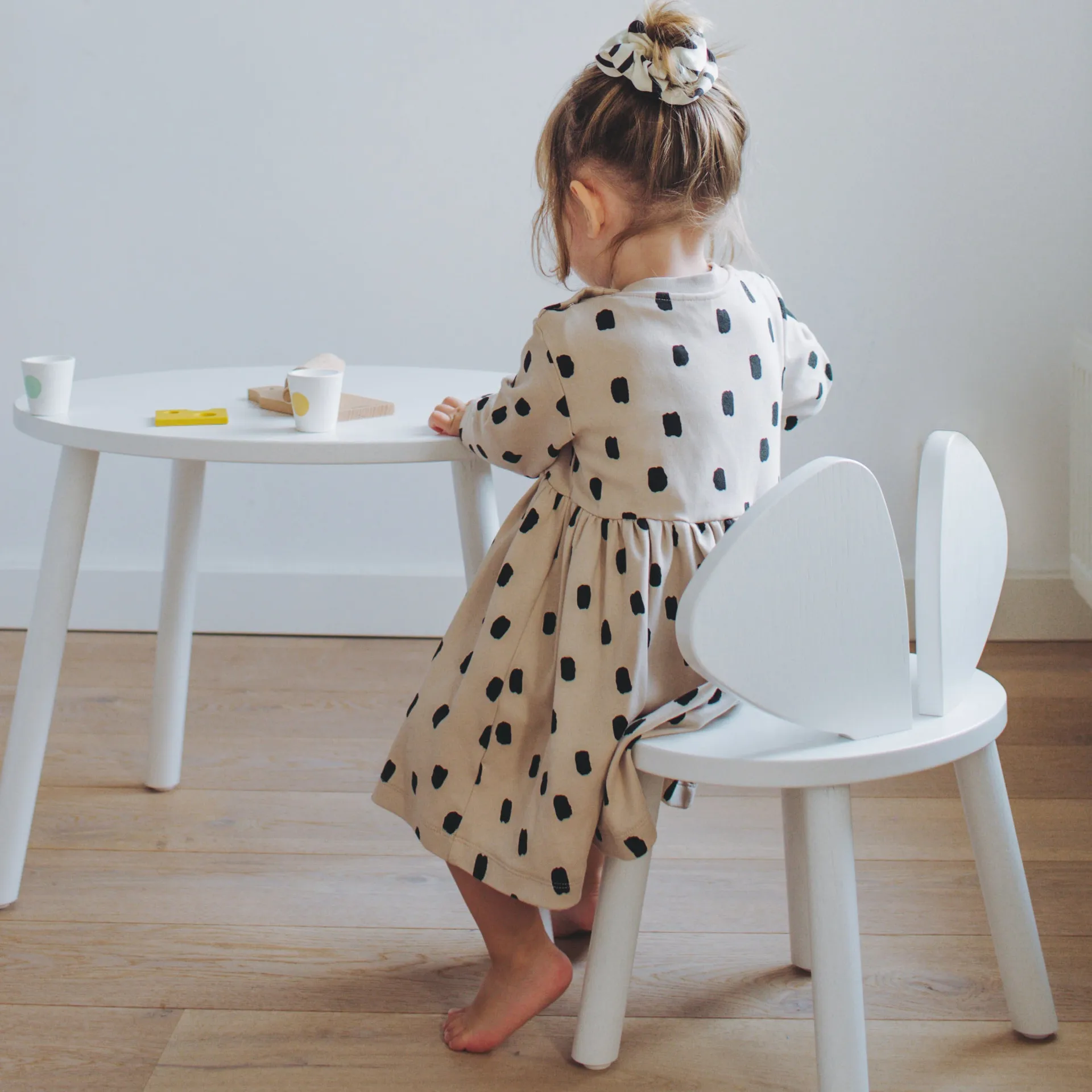 마우스 어린이 테이블, White Nofred