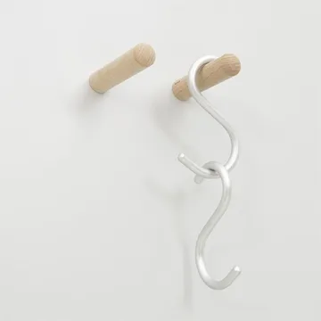 우드 hook 2개 세트 우드 후크 - natural - Nomess Copenhagen | 노메스코펜하겐