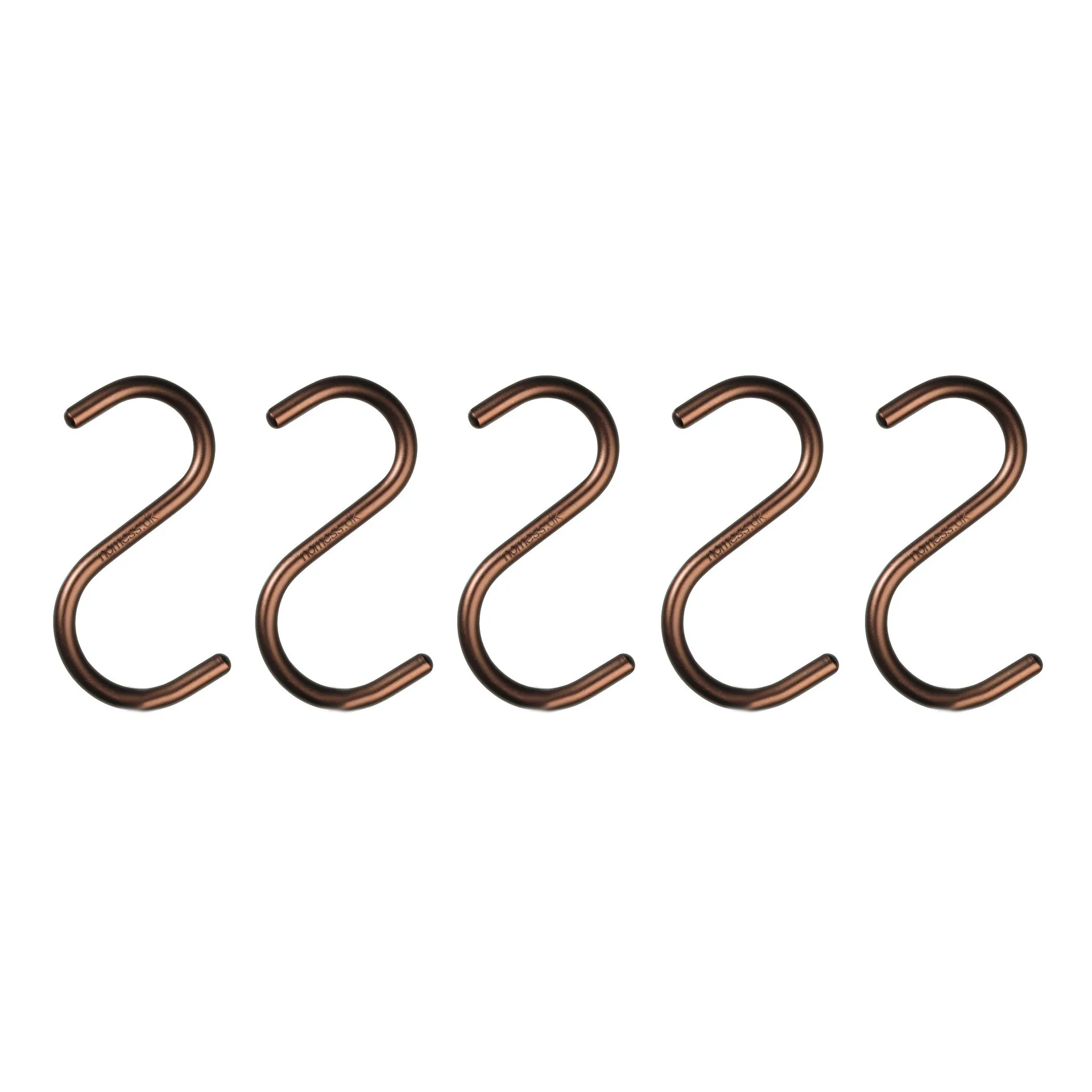 S-Hook 5개 세트, bronze Nomess Copenhagen | 노메스코펜하겐