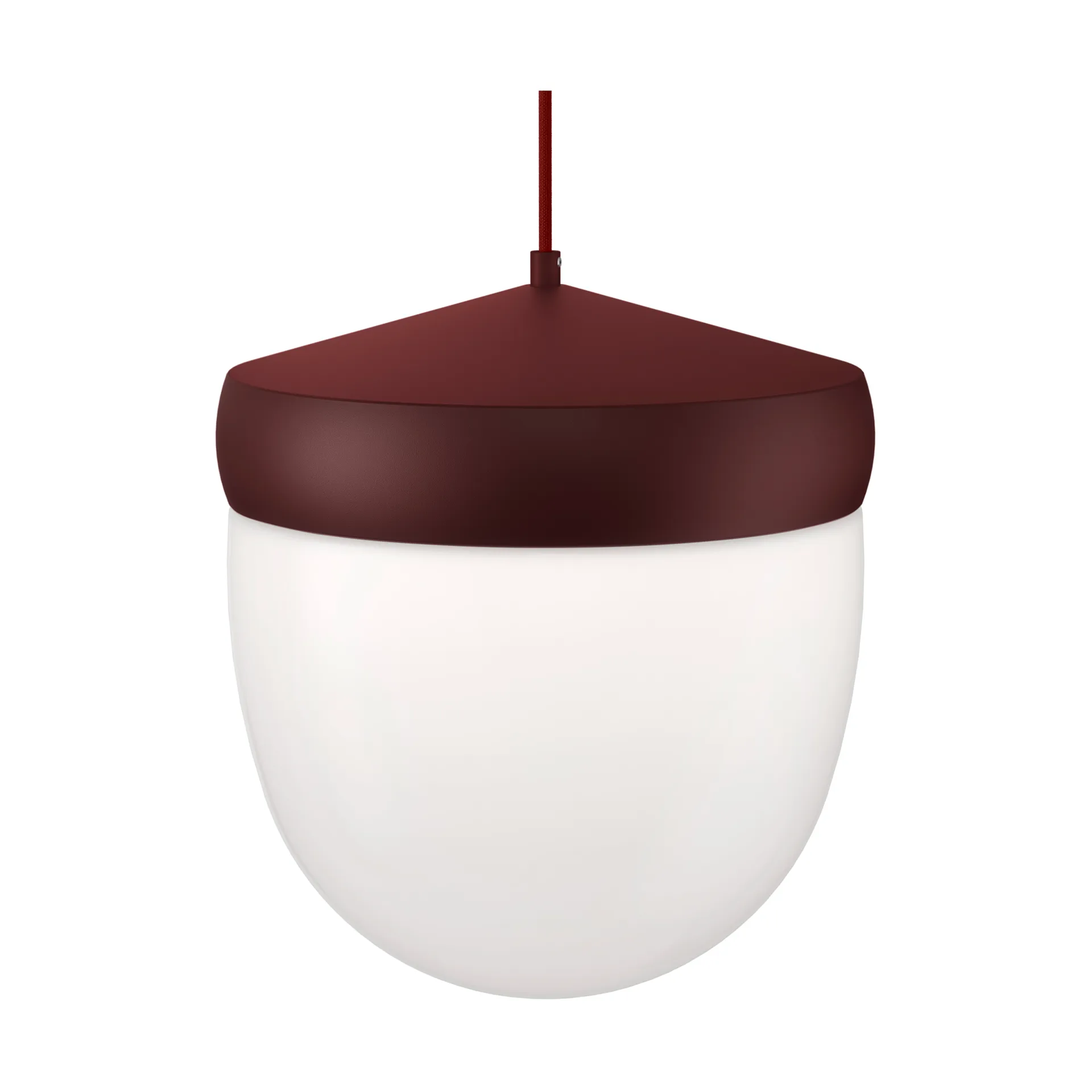 팬 펜던트 조명 프로스티드 30 cm, Bordeaux red-dark red Noon | 눈