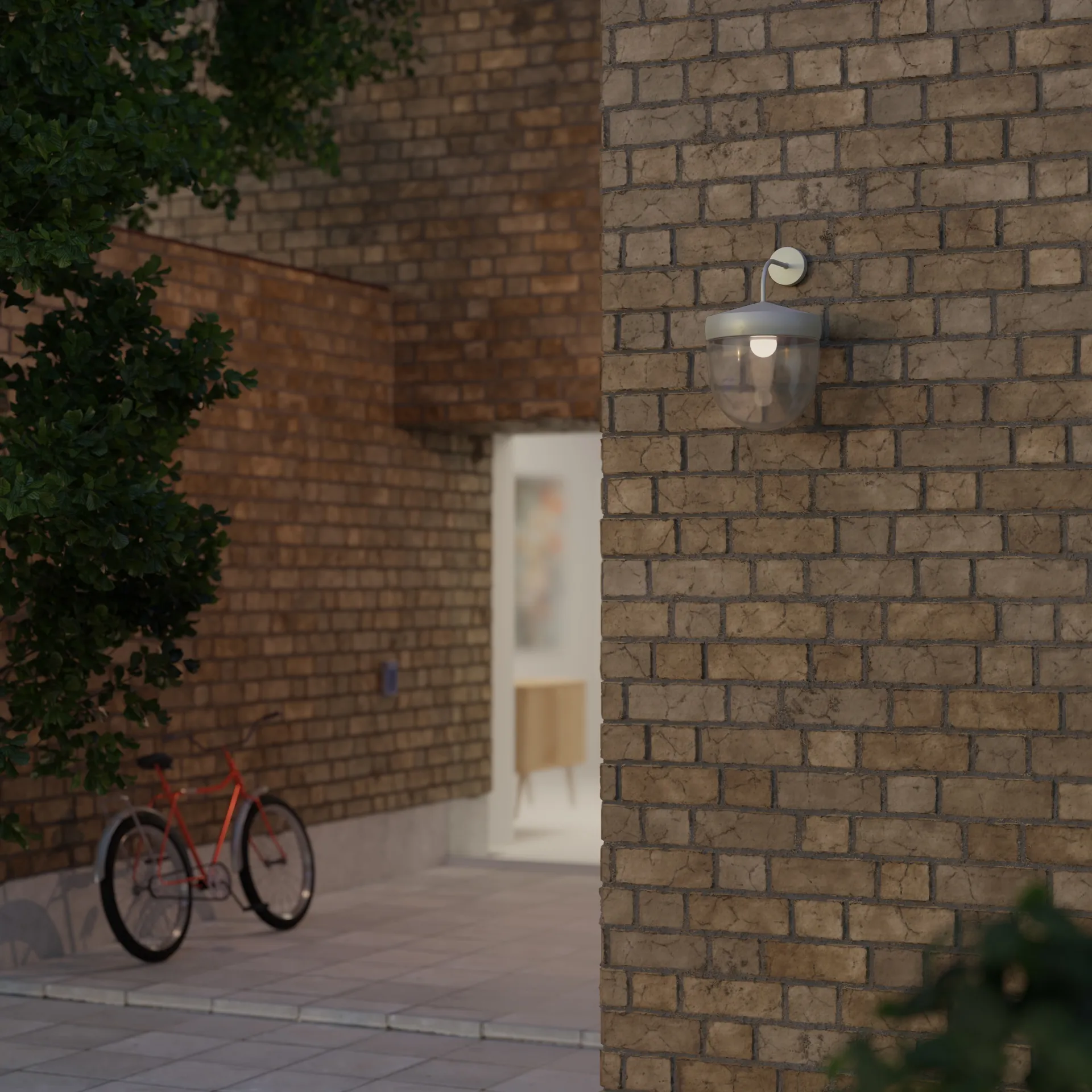 팬 벽 조명 클리어 30 cm, Grey Noon | 눈