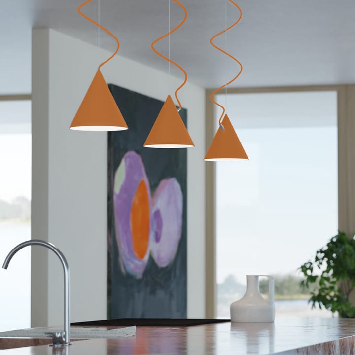 Castor 펜던트 조명 20 cm, Orange-orange-silver Noon | 눈