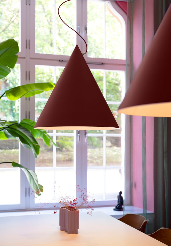Castor 펜던트 조명 60 cm, Bordeaux red-dark red-brass Noon | 눈