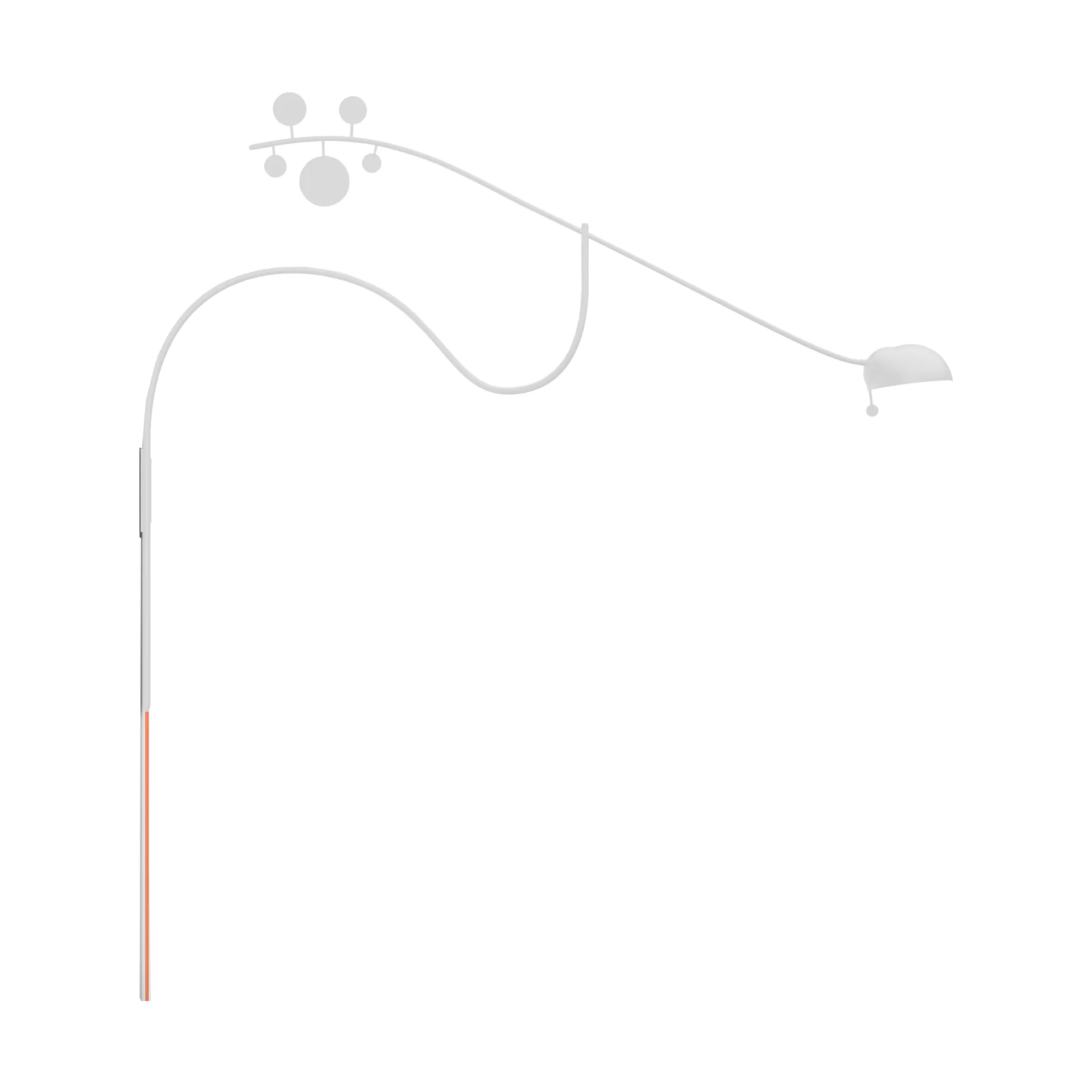 주노 벽 조명, White-orange Noon | 눈