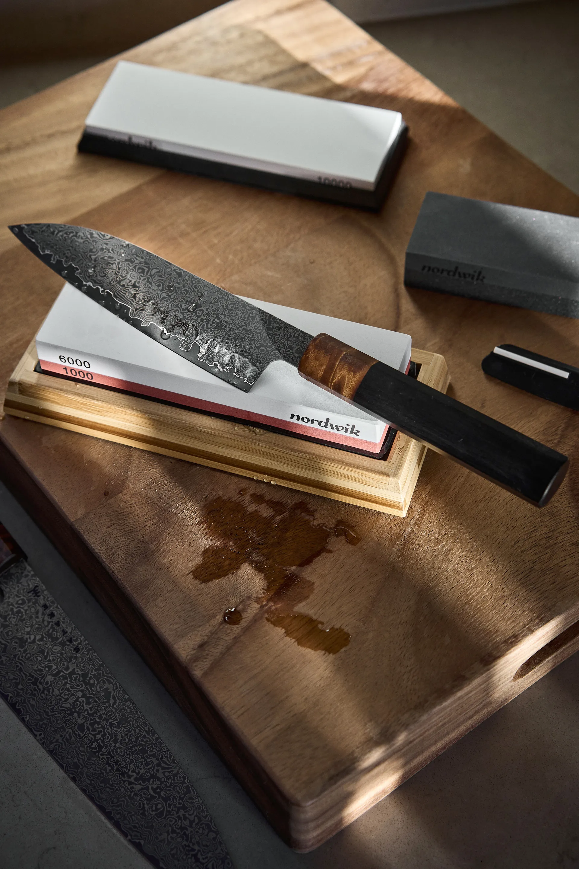 습식 칼갈이 숫돌 스탠드 포함, 1000/6000 grit Nordwik | 노드윅