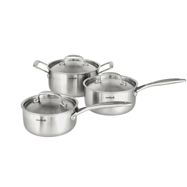 쿡웨어 세트 3-ply 3개 - 1.5 L, 2 L, 3 L - Nordwik | 노드윅