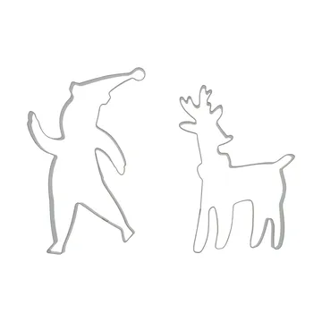 BAKE 진저브레드 쿠키 틀 - 산타 & 순록, 2개 - Nordwik | 노드윅