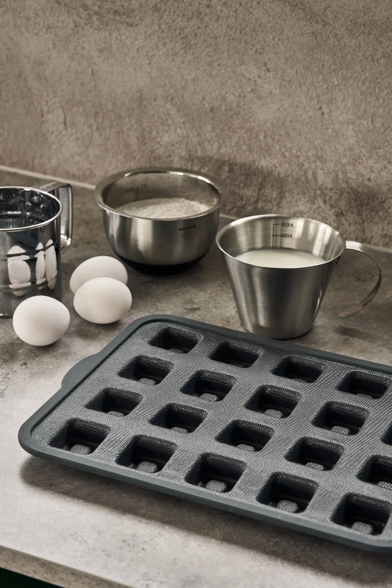 BAKE 보강 프레임 실리콘 베이킹 틀, Square, 20 pcs Nordwik | 노드윅