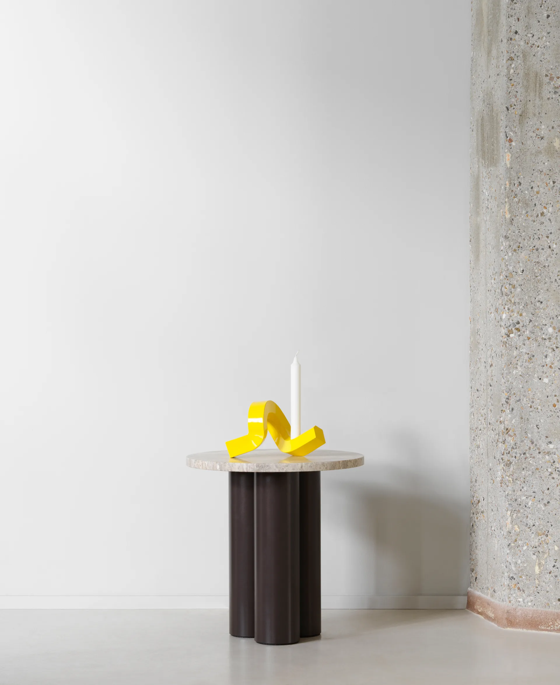 크루키드 캔들 홀더 1, Yellow Normann Copenhagen | 노만코펜하겐