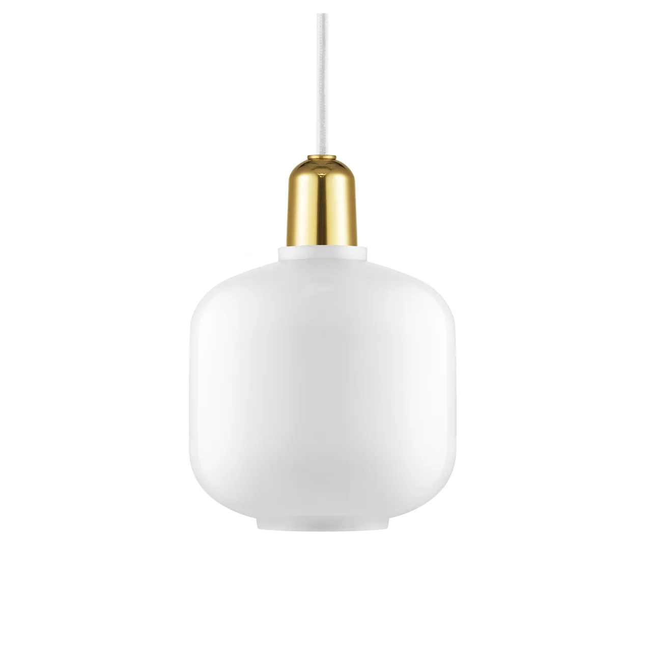 앰프 펜던트 조명 스몰 17 cm, White-Brass Normann Copenhagen | 노만코펜하겐