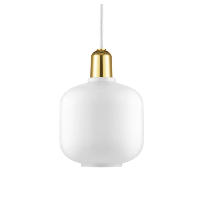 앰프 펜던트 조명 스몰 17 cm - White-Brass - Normann Copenhagen | 노만코펜하겐