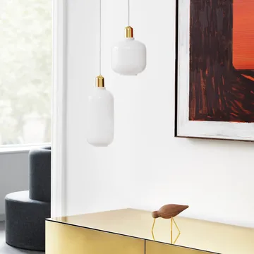 앰프 펜던트 조명 스몰 17 cm - White-Brass - Normann Copenhagen | 노만코펜하겐