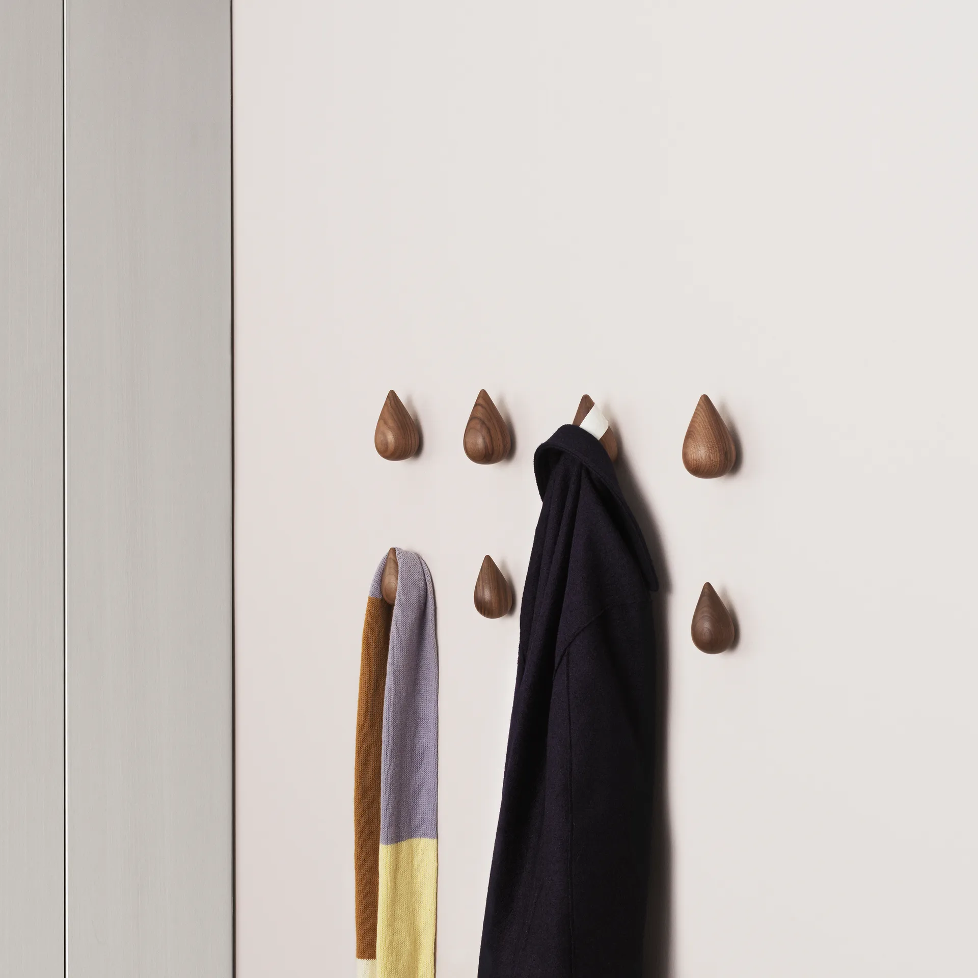 드롭잇 행거 2개 세트 월넛, Small H7.7 cm Normann Copenhagen | 노만코펜하겐