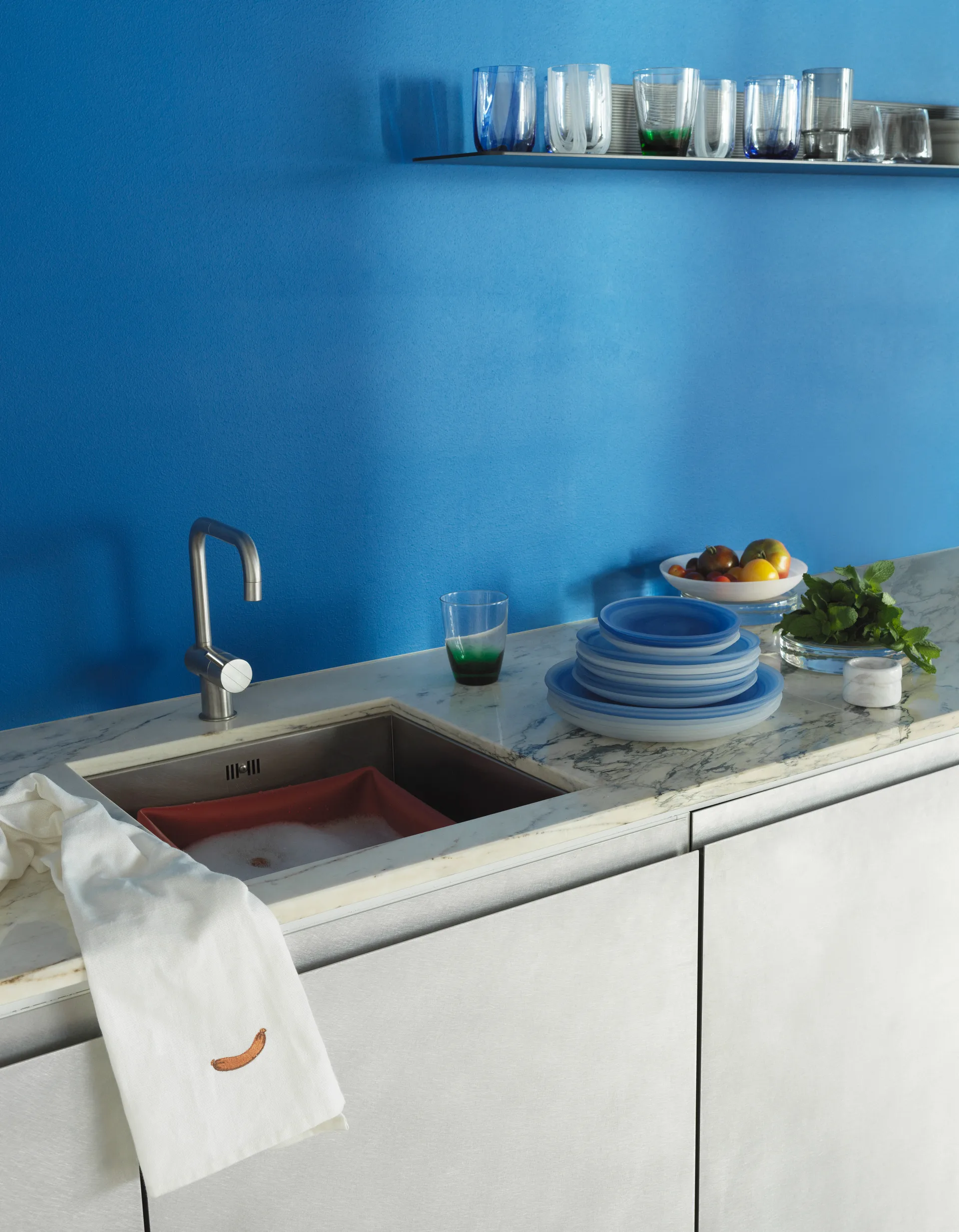 코스믹 플레이트 Ø21 cm, Blue Normann Copenhagen | 노만코펜하겐