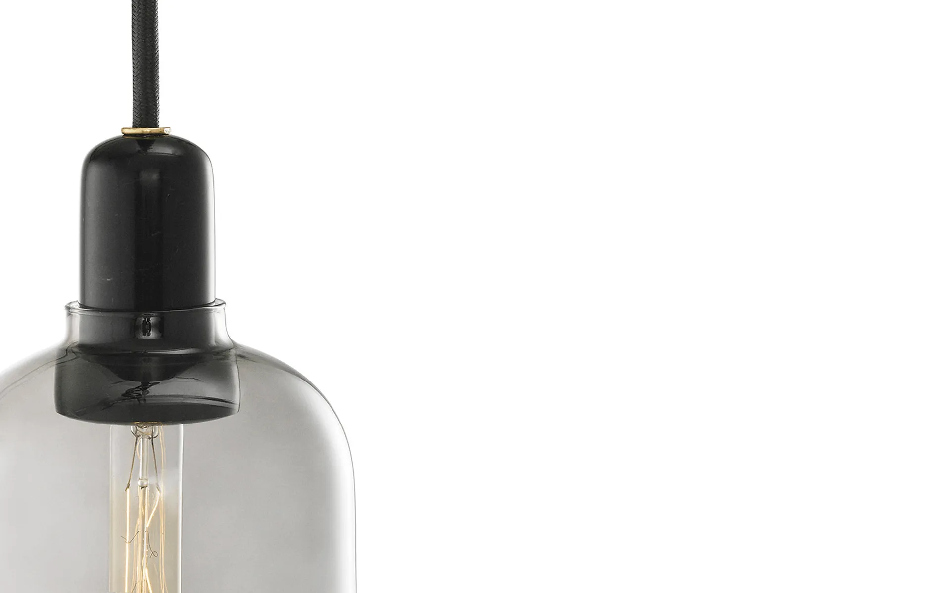 앰프 펜던트 조명 라지 26 cm, Grey-Black Normann Copenhagen | 노만코펜하겐