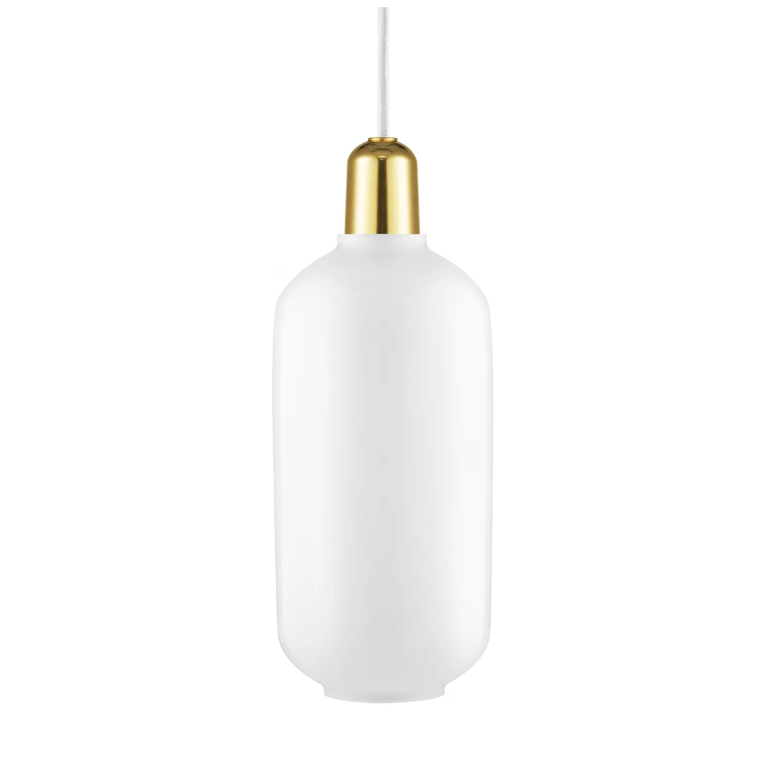 앰프 펜던트 조명 라지 26 cm, White-Brass Normann Copenhagen | 노만코펜하겐