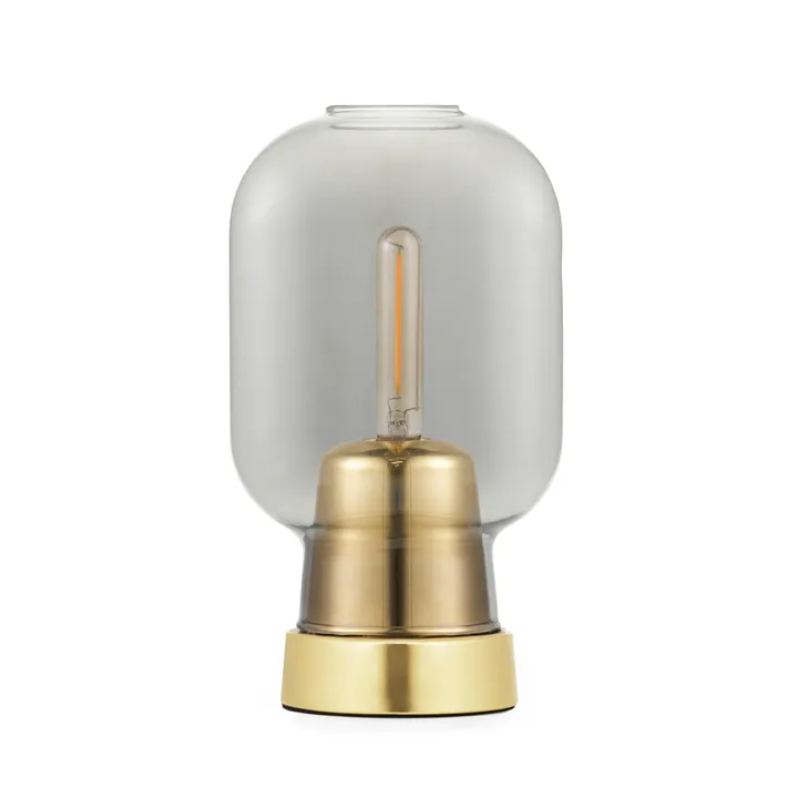 앰프 테이블 조명 26.5 cm - Grey-Brass - Normann Copenhagen | 노만코펜하겐
