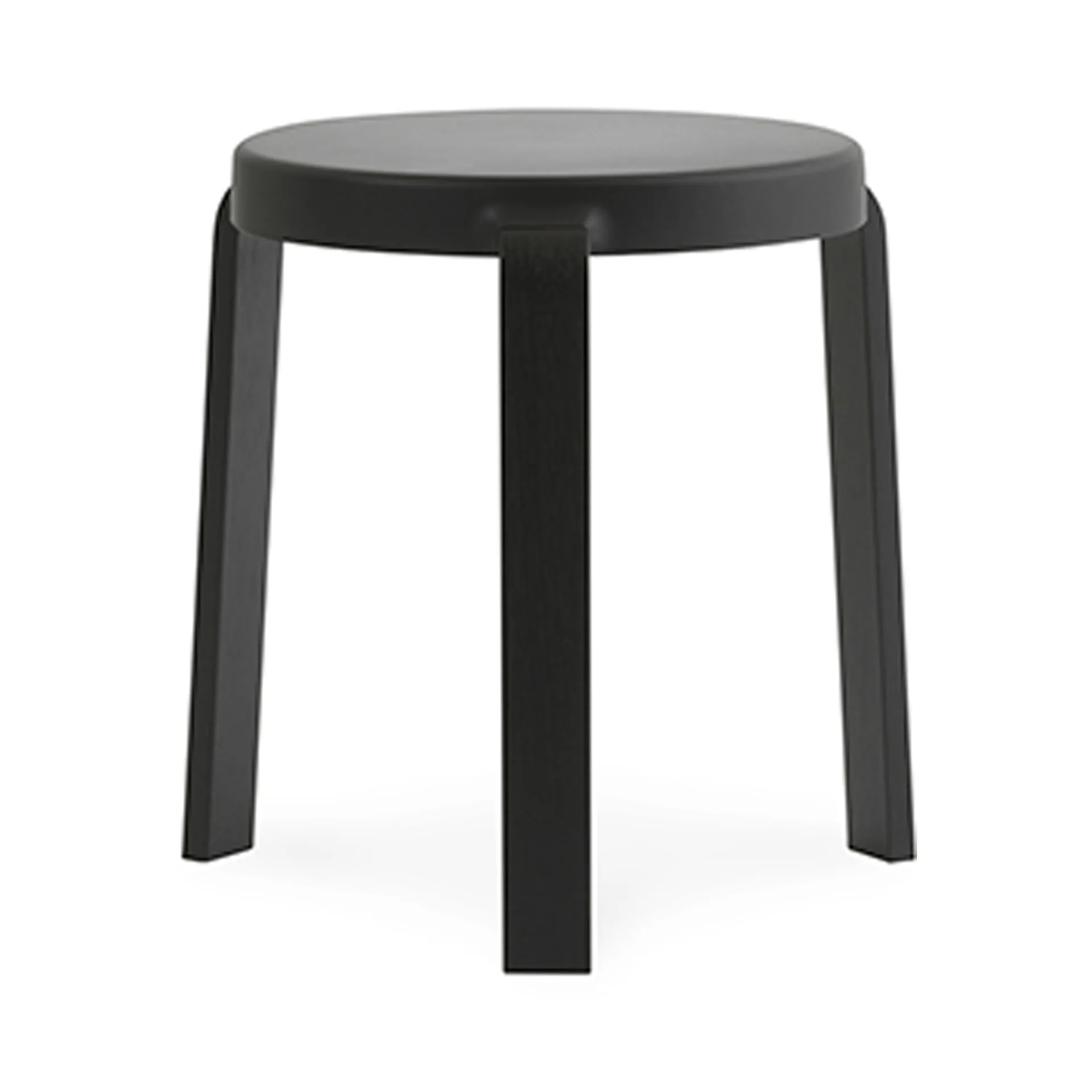 탭 스툴 43 cm, Black, Black Oak Legs Normann Copenhagen | 노만코펜하겐