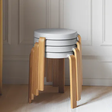 탭 스툴 43 cm - Black, Walnut Legs - Normann Copenhagen | 노만코펜하겐