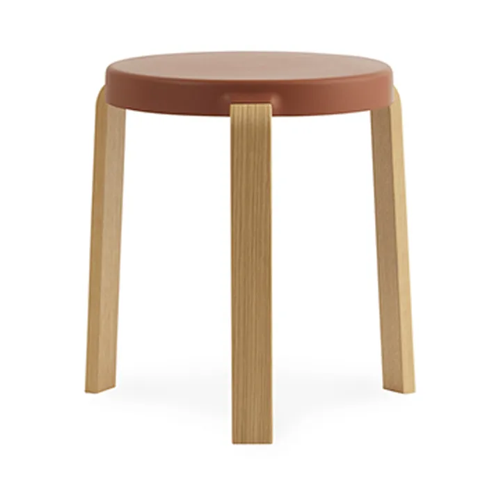 탭 스툴 43 cm - Caramel, Oak Legs - Normann Copenhagen | 노만코펜하겐
