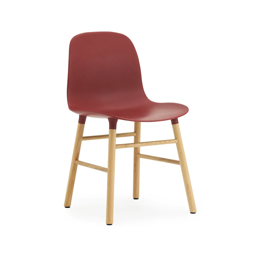 폼 체어 44 cm, Red, Oak Legs Normann Copenhagen | 노만코펜하겐