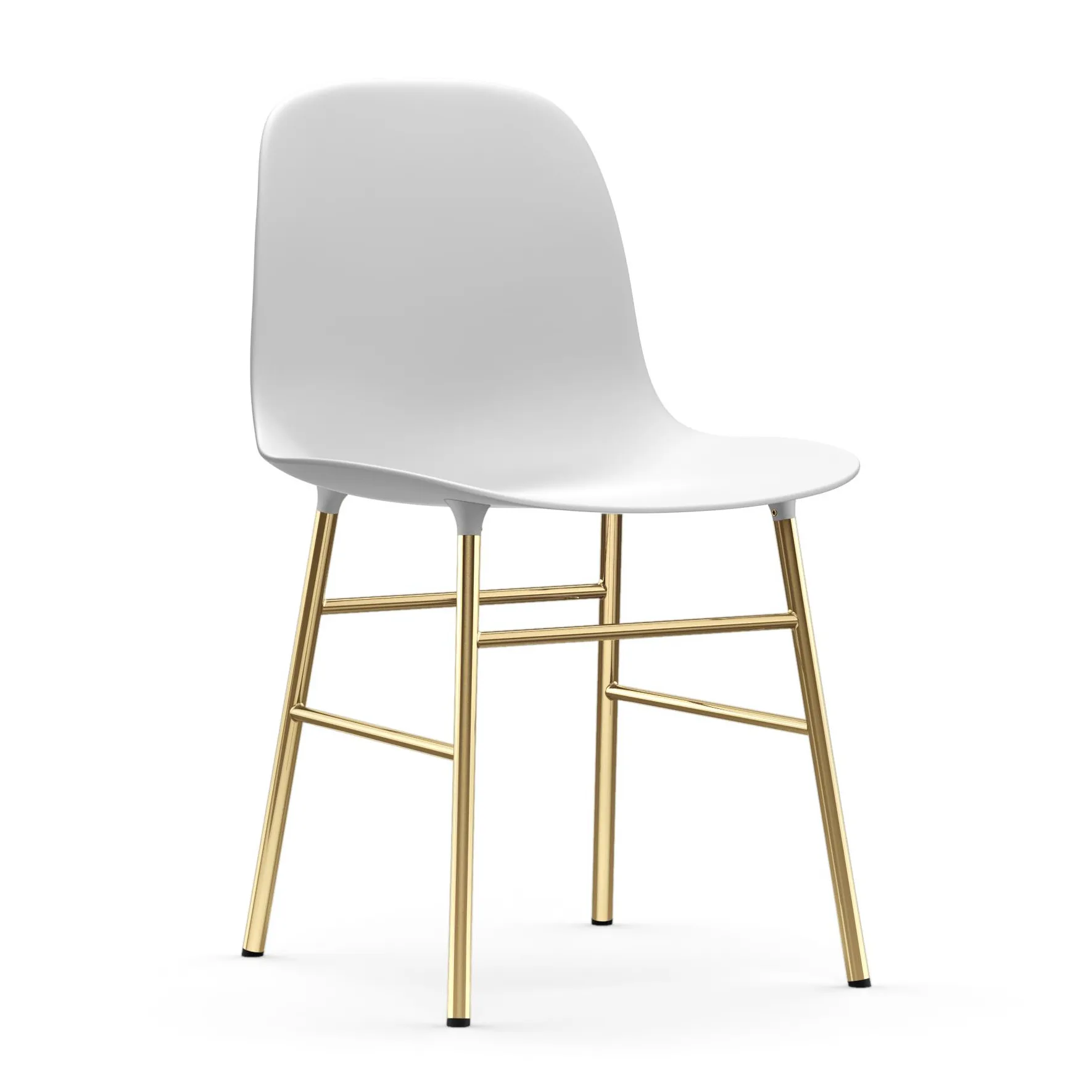 폼 체어 44 cm 브라스 레그, White Normann Copenhagen | 노만코펜하겐