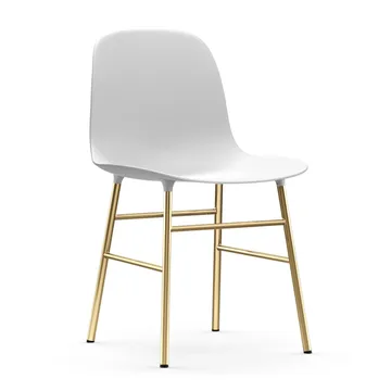 폼 체어 44 cm 브라스 레그 - White - Normann Copenhagen | 노만코펜하겐