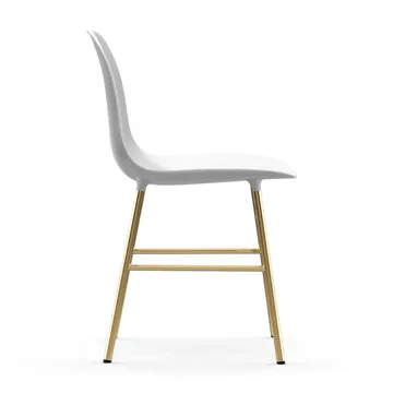 폼 체어 44 cm 브라스 레그 - White - Normann Copenhagen | 노만코펜하겐