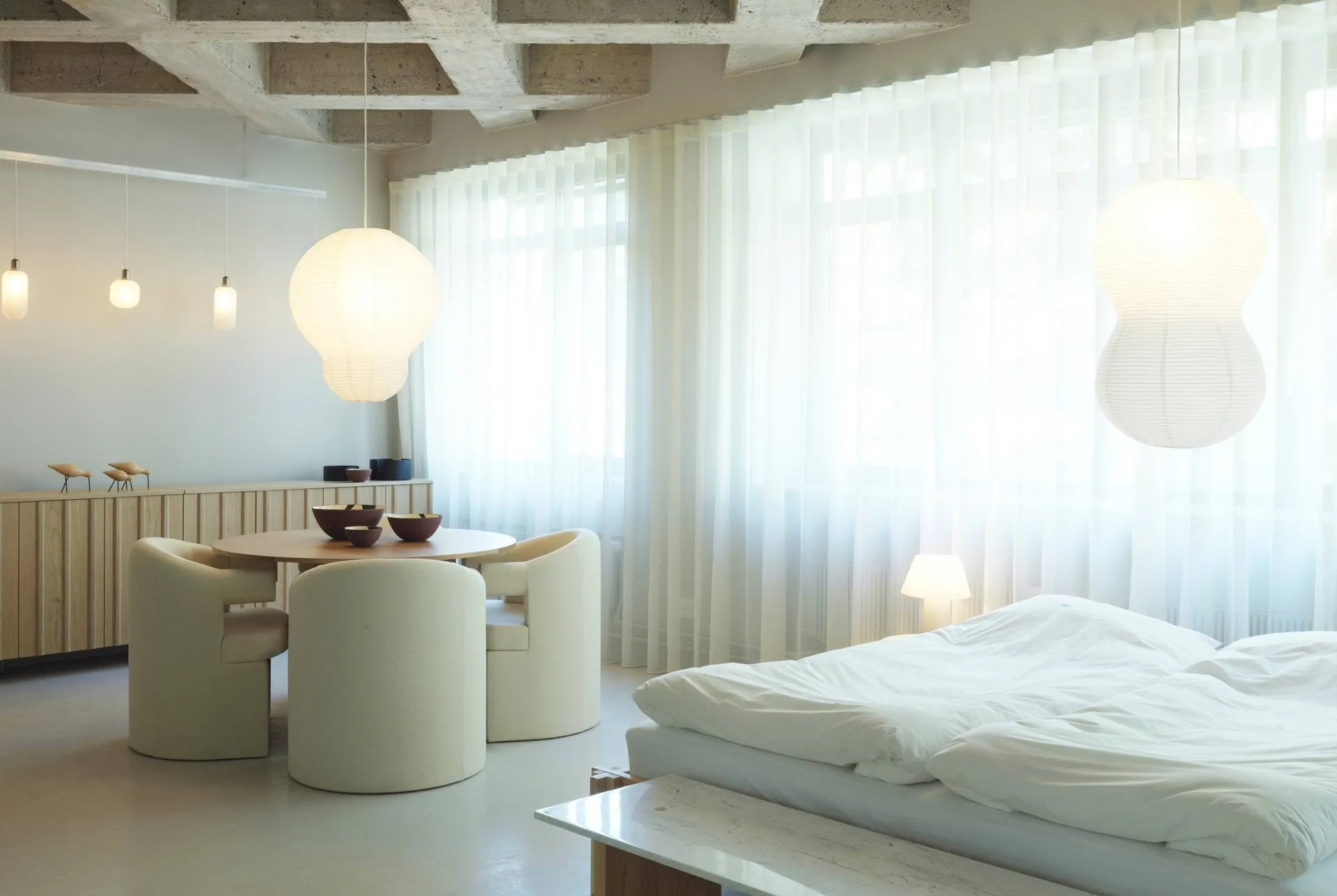퍼프 트위스트 전등갓 50x90 cm, White Normann Copenhagen | 노만코펜하겐