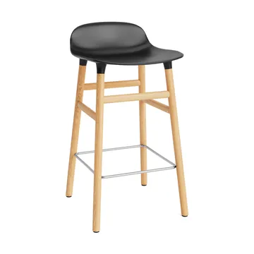 폼 바 스툴 65 cm 오크 레그 - Black - Normann Copenhagen | 노만코펜하겐