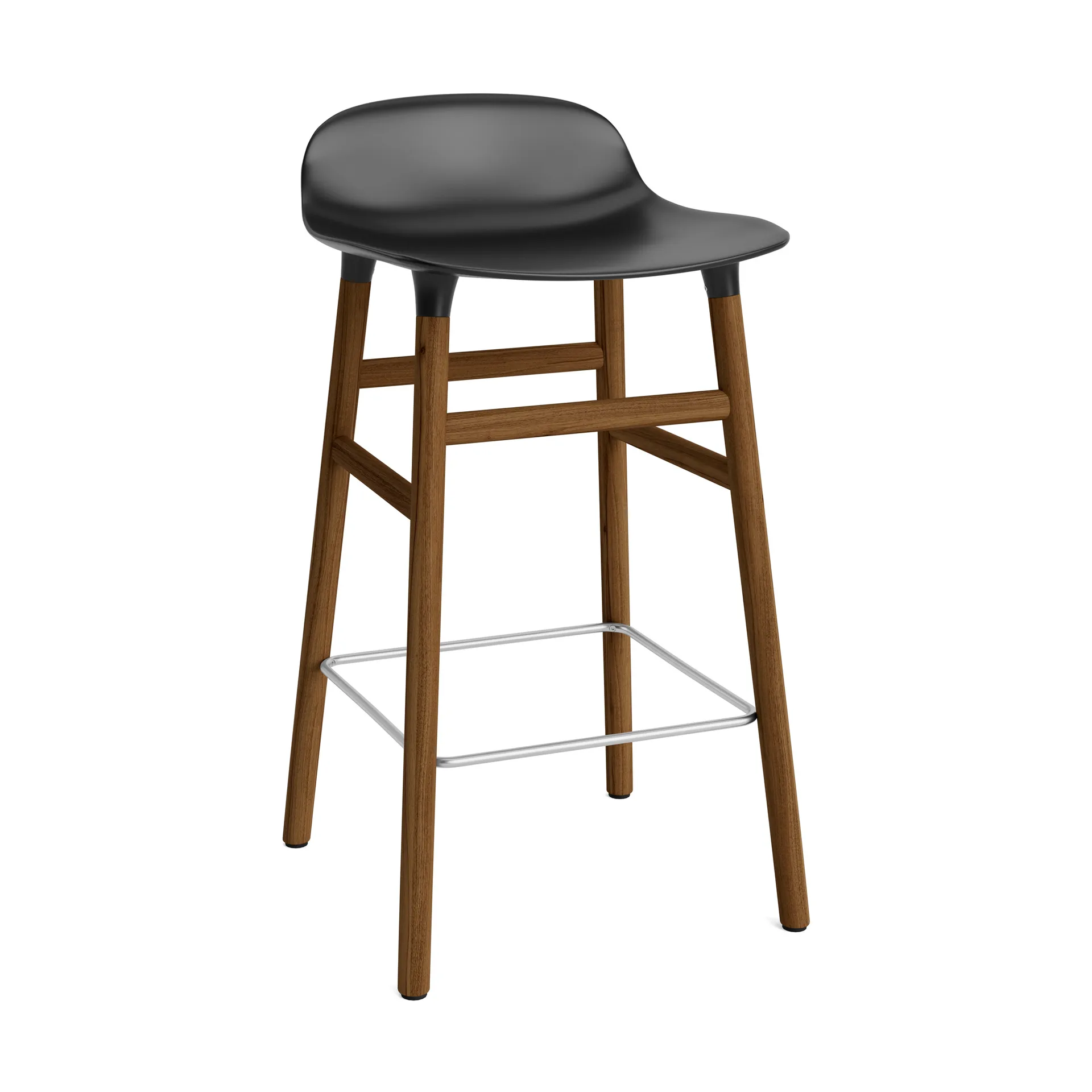 폼 바 스툴 65 cm 월넛 레그, Black Normann Copenhagen | 노만코펜하겐
